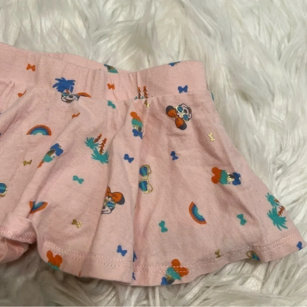 Disney Juniors Skort Light Pink Tropical Minnie Mouse